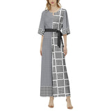 Dolman Sleeve Belted Wide Leg Jumpsuit - Objet D'Art