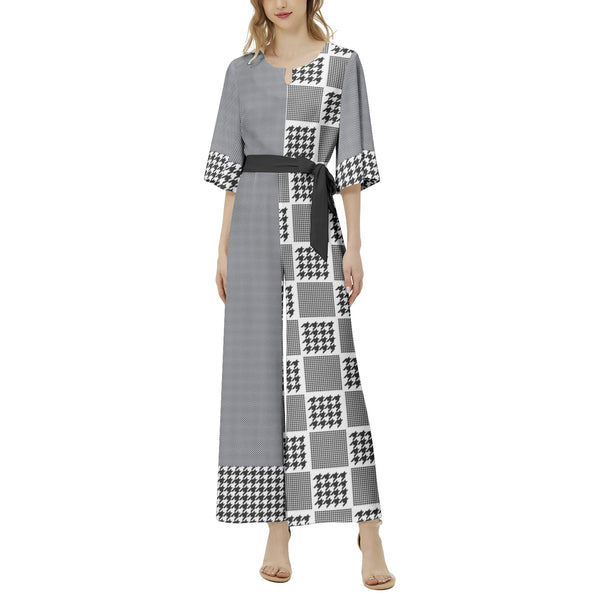 Dolman Sleeve Belted Wide Leg Jumpsuit - Objet D'Art