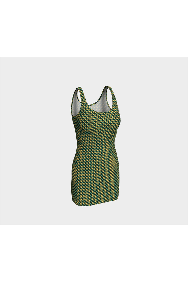 Jungle Green Bodycon Dress - Objet D'Art