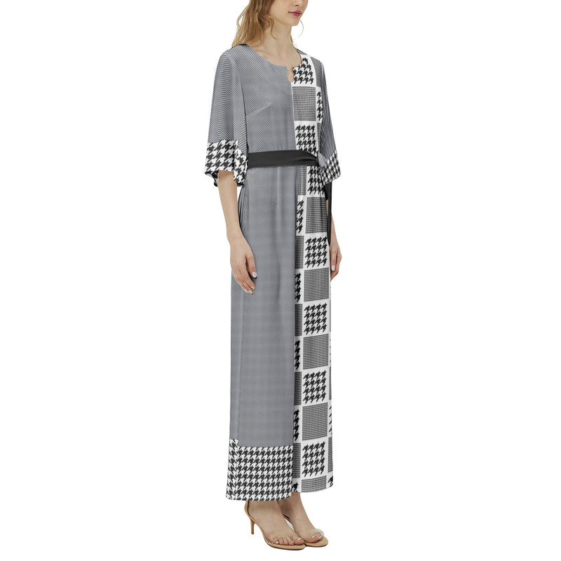 Dolman Sleeve Belted Wide Leg Jumpsuit - Objet D'Art