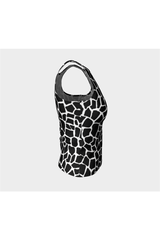 Giraffe Print Fitted Tank Top - Objet D'Art