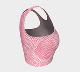 Pink Snakeskin Athletic Crop Top - Objet D'Art