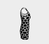 Macro Polkadot Bodycon Dress - Objet D'Art