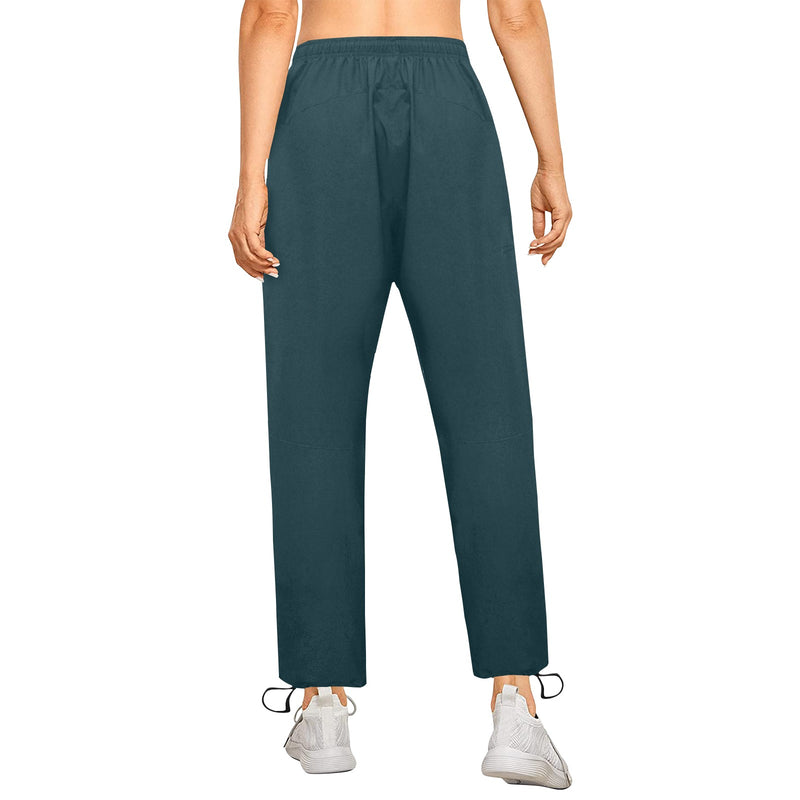 forest solid print 2 Women's Quick Dry Cargo Sweatpants (Model L65) - Objet D'Art