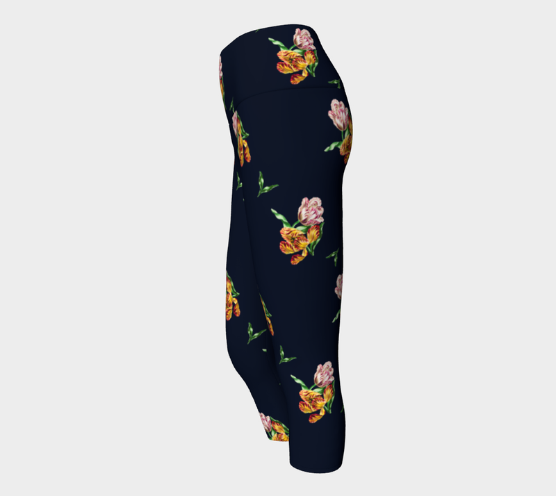 Floral Yoga Capris - Objet D'Art