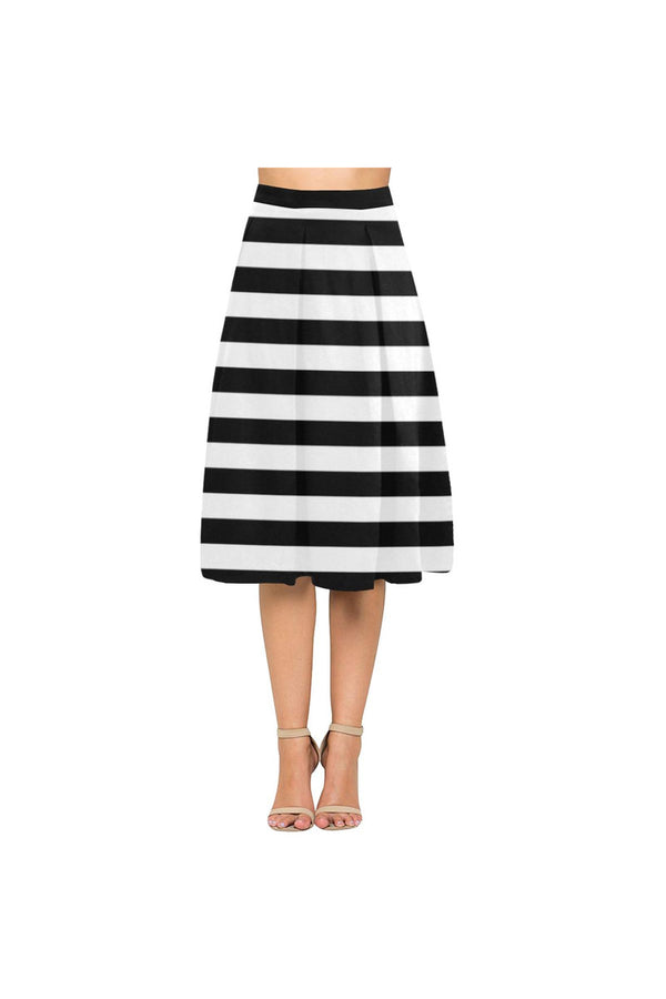 Boldly Striped  Aoede Crepe Skirt - Objet D'Art