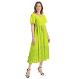 Flutter Sleeve Drawstring Waist Flared Dress - Objet D'Art