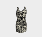 Calligraphy Bodycon Dress - Objet D'Art