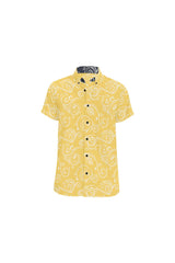 Aspen Scroll Men's All Over Print Short Sleeve Shirt (Model T53) - Objet D'Art
