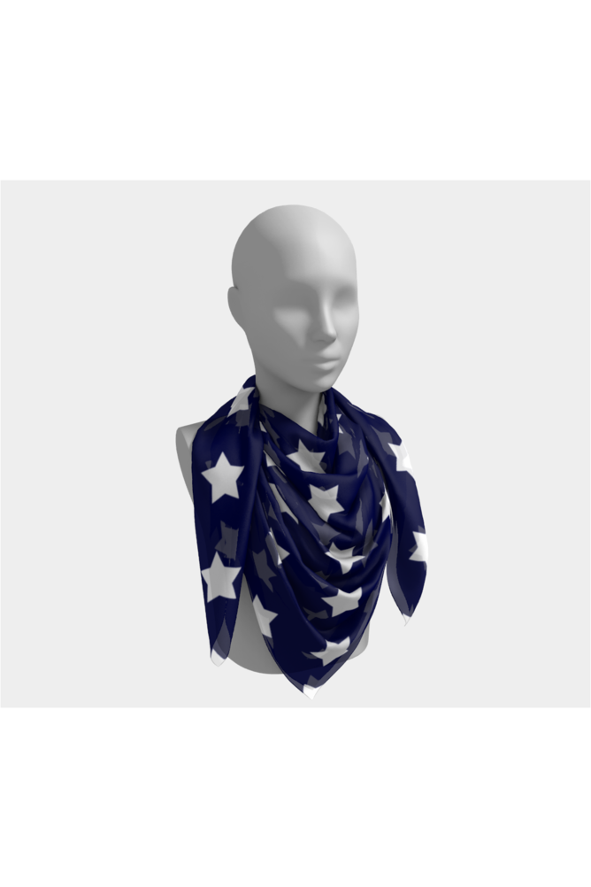 Patriotic Stars Square Scarf - Objet D'Art