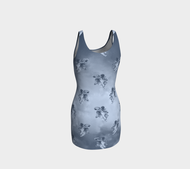 Silver Cheribum Bodycon Dress - Objet D'Art