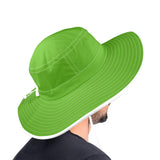 froggy green print Wide Brim Bucket Hat - Objet D'Art