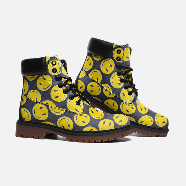 Smiley Faces Casual Leather Lightweight boots TB - Objet D'Art