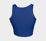 Blue Striped Crop Top - Objet D'Art