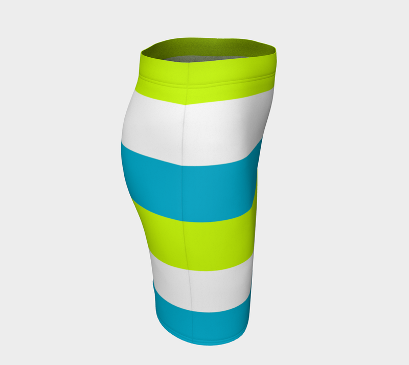 Vibrant Fitted Skirt - Objet D'Art