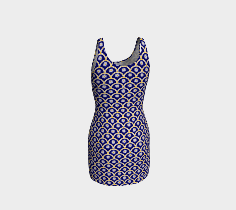 Daisies and Shells Bodycon Dress - Objet D'Art