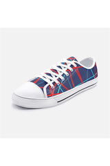 Anaglyph Light Show Unisex Low Top Canvas Shoes - Objet D'Art