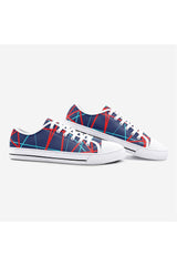 Anaglyph Light Show Unisex Low Top Canvas Shoes - Objet D'Art