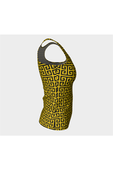 Greek Key Fitted Tank Top - Objet D'Art