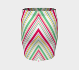 Chevron Striped Fitted Skirt - Objet D'Art
