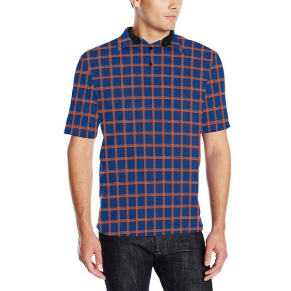 Put it in Plaid Men's Polo Shirt - Objet D'Art