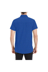 Blue Labyrinth Short Sleeve Shirt - Objet D'Art