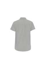 Dark Gray Polka Dot Men's All Over Print Short Sleeve Shirt - Objet D'Art Online Retail Store
