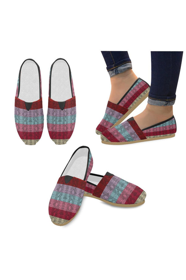 Striped Unisex Casual Shoes - Objet D'Art