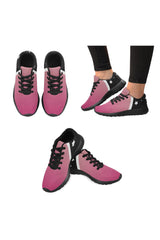 Pink & Black Stars Women’s Running Shoes (Model 020) - Objet D'Art