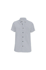 Zig Zag Dots Men's All Over Print Short Sleeve Shirt (Model T53) - Objet D'Art