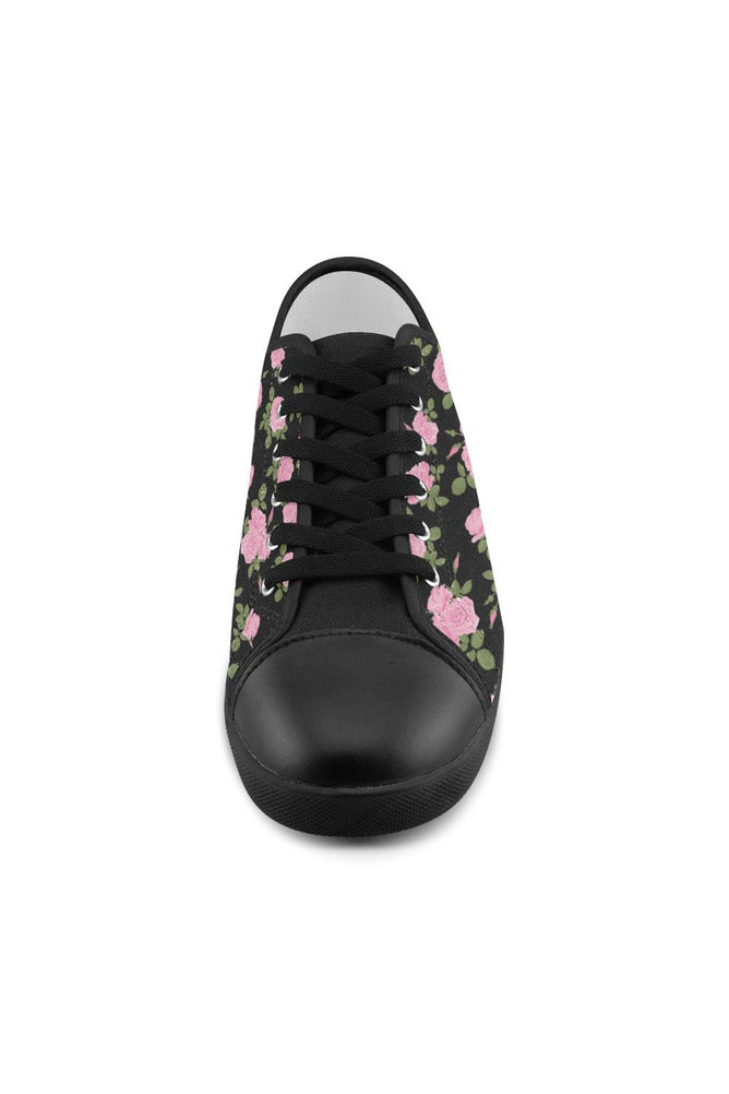 Rosey Midnight Women's Canvas Shoes (Model 016) - Objet D'Art