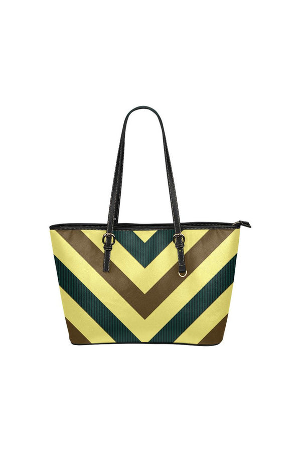 Herringbone Leather Tote Bag/Small - Objet D'Art