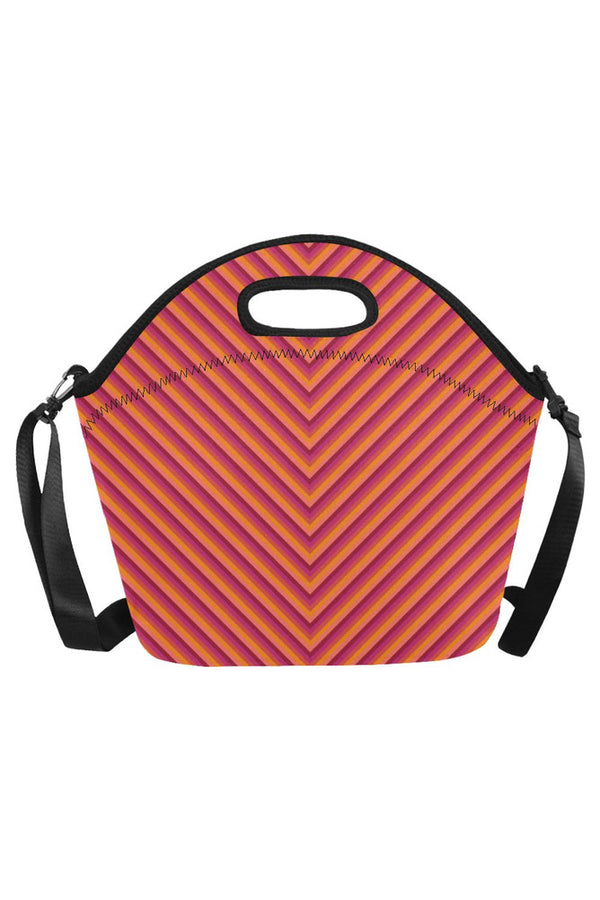 Baby Stripes Neoprene Lunch Bag/Large (Model 1669) - Objet D'Art