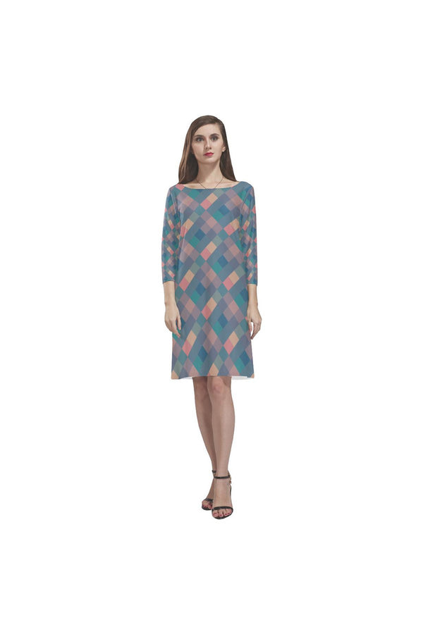 Pastel Pixels Rhea Loose Round Neck Dress - Objet D'Art Online Retail Store