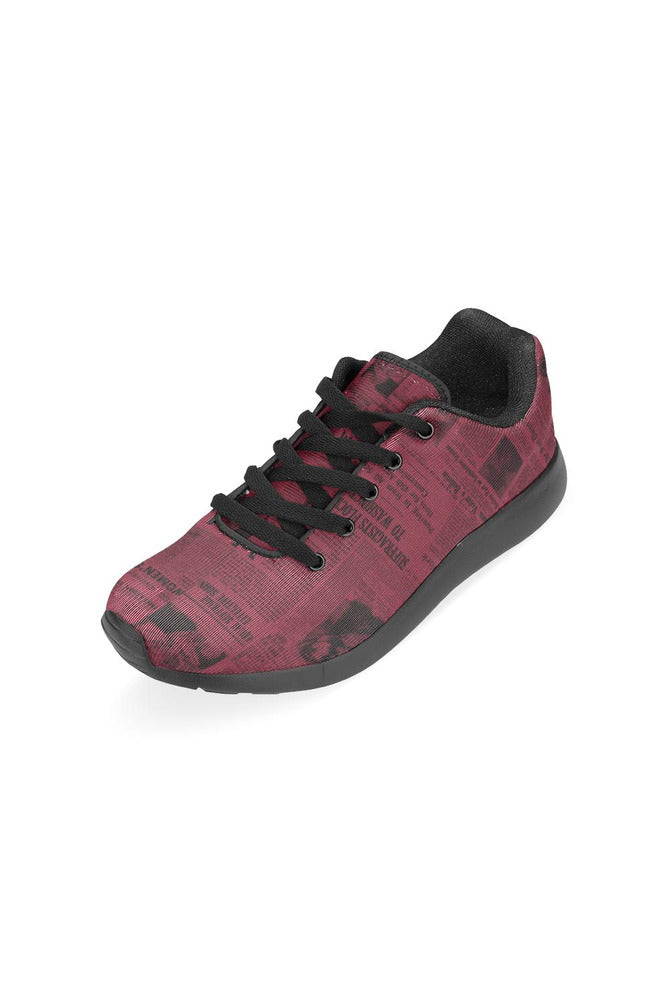 crimson suffrage Women’s Running Shoes (Model 020) - Objet D'Art