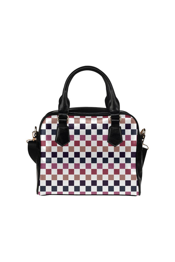 Very Berry Checkered Shoulder Handbag (Model 1634) - Objet D'Art