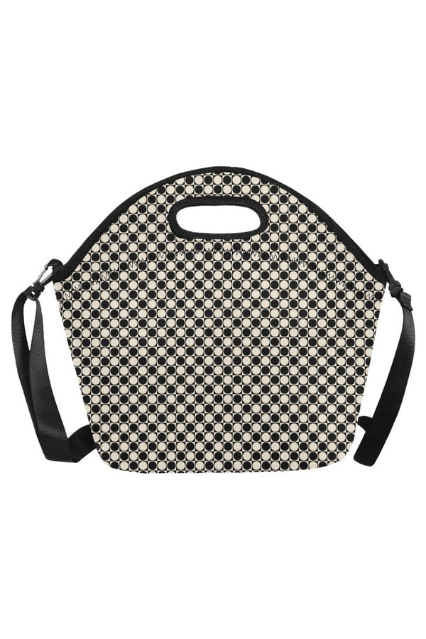 Circles & Squares Neoprene Lunch Bag/Large (Model 1669) - Objet D'Art