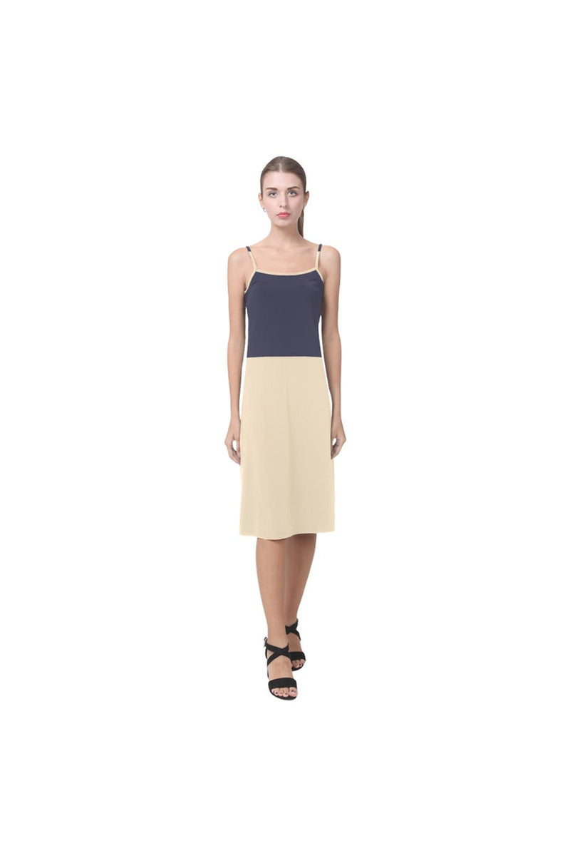 Blue Beige Alcestis Slip Dress (Model D05) - Objet D'Art