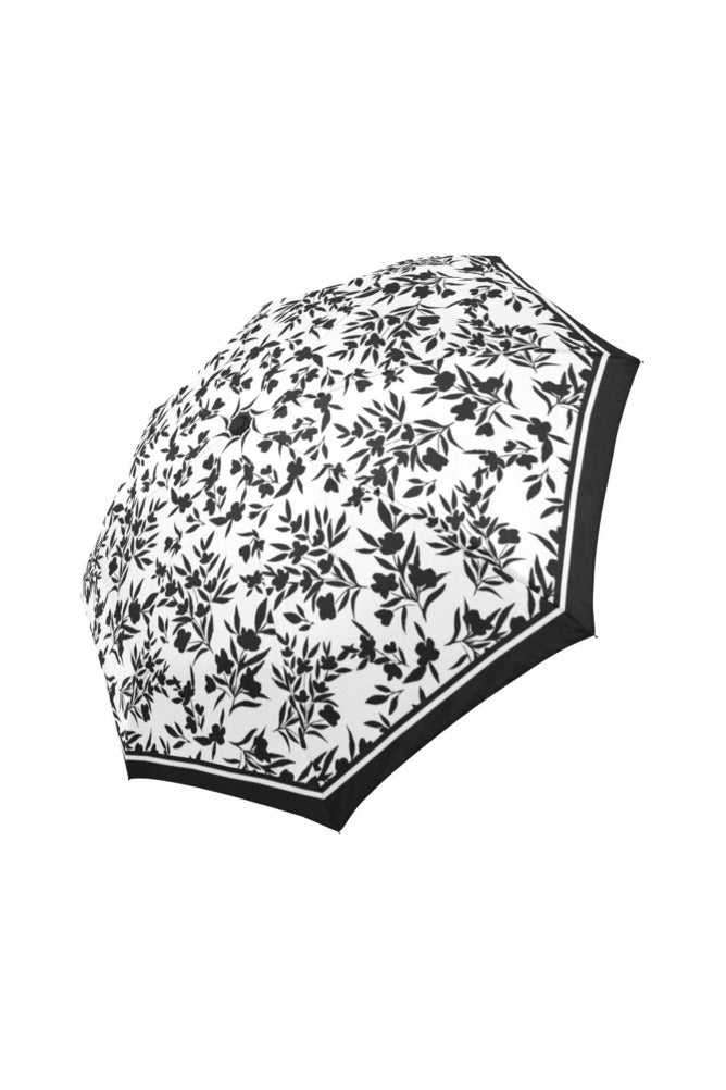 floral silhouette umbrella Auto-Foldable Umbrella (Model U04) - Objet D'Art