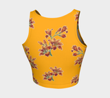 Orange Lily Athletic Crop Top - Objet D'Art