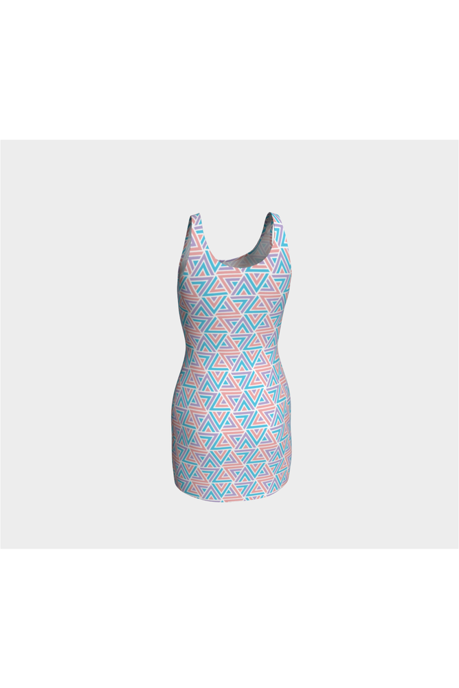 Pastel Trigonomety Bodycon Dress - Objet D'Art
