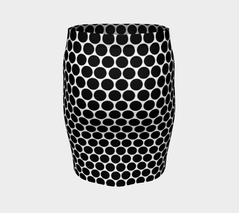 Polkaddot Fitted Skirt - Objet D'Art