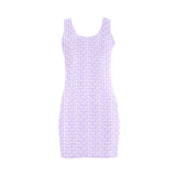 lavender key print 3 Medea Vest Dress (Model D06) - Objet D'Art