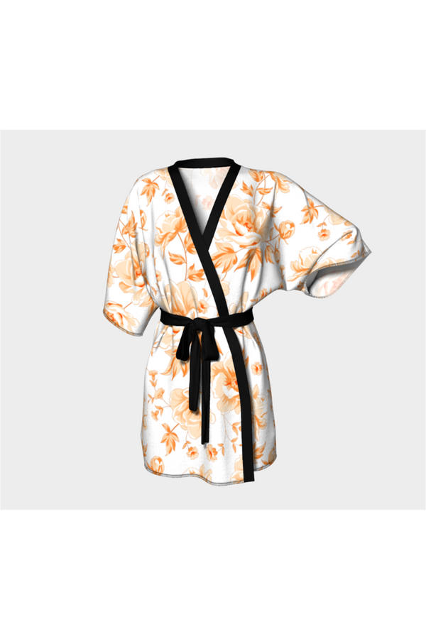 Turmeric Floral Kimono Robe - Objet D'Art