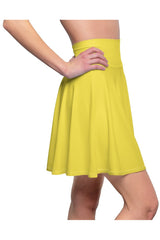 Butter Squash Yellow Women's Skater Skirt - Objet D'Art