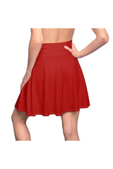 Pan African Red Women's Skater Skirt - Objet D'Art