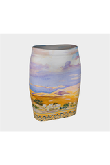 From Jerusalem Fitted Skirt - Objet D'Art
