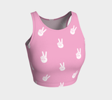 Pink Peace Crop Top - Objet D'Art