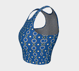 Polka Dots Athletic Crop Top - Objet D'Art