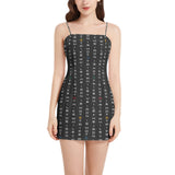 Strike While the Iron Is Hot Sleeveless Square Neckline Spaghetti Strap Mini Dress - Objet D'Art